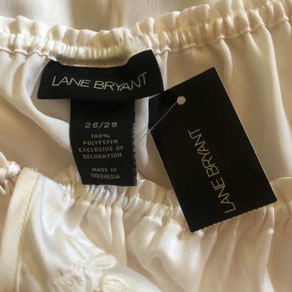 Lane Bryant | Blouse Top Size 26/28 Off White Popover Long Sleeve NWT - Picture 3 of 4